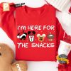 I'm Here For The Snacks Christmas Comfort Colors Tee 3