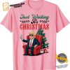 Just Waiting For Xmas Funny Trump Comfort Colors Tee 1