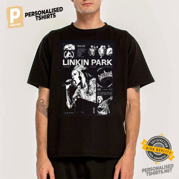 Linkin Park From Zero World Tour Playlist 11 Songs T Shirt 1