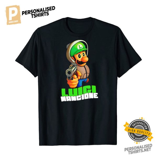 Luigi Super Mario Luigi Mangione shirt 1