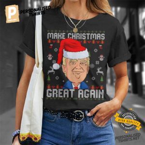 Make Christmas Great Again Trump 2024 T Shirt 1