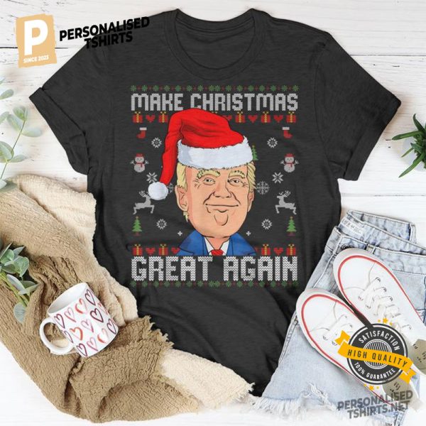 Make Christmas Great Again Trump 2024 T Shirt 2