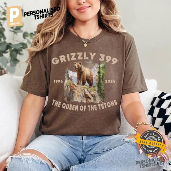 Memory of Famous Grizzly Bear Tetons Shirt 1