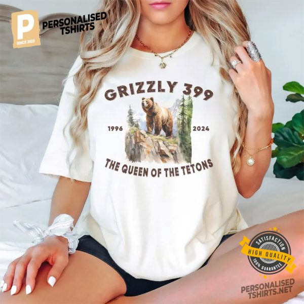 Memory of Famous Grizzly Bear Tetons Shirt