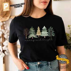 Merry And Bright Christmas Tree Shirt 3