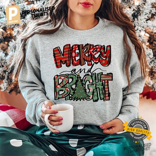 Merry Christmas And Bright Xmas Tree Shirt 2