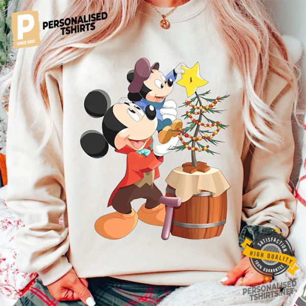 Mickey Mouse with Christmas Tree shirt 3