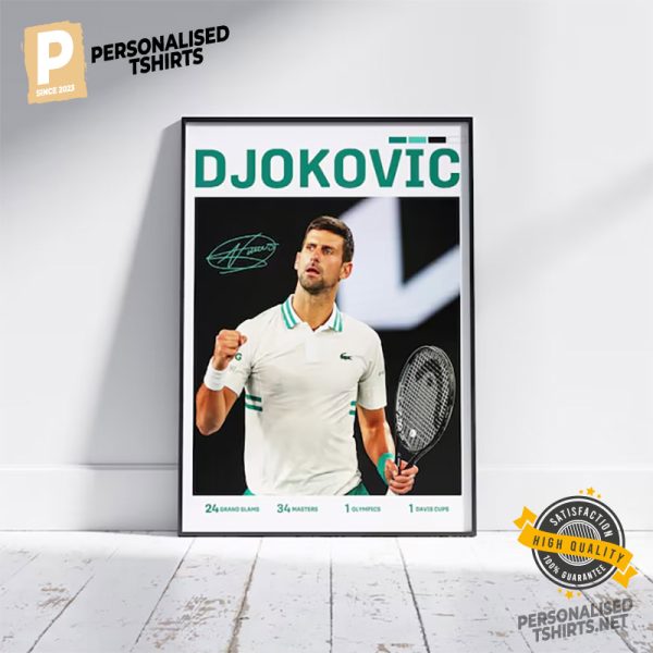 Novak Djokovic Tennis Poster 2