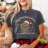 Overstimulated and Festive AF Funny Raccoon Christmas Comfort Colors Shirt 3