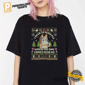 Private Time Mom Bluey Ugly Christmas T shirt 1