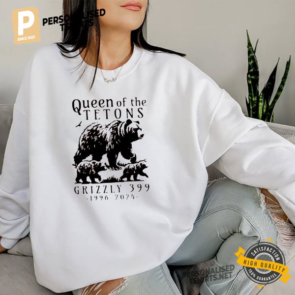 Queen of the tetons Grizzly 399 1996 2024 shirt 1