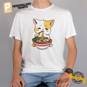 Ramen Neko Kawaii Cat Anime Shirt 1