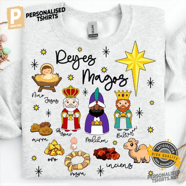 Reyes Magos Three Wise Kings epiphany church Shirt 2