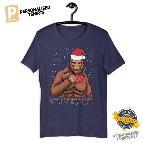 Santasquatch Funny Christmas Bigfoot T shirt 3