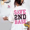 Save 2nd Base Cancer Survivor 2 Side Shirt 1