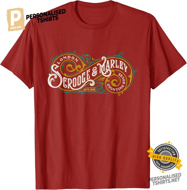 Scrooge and Marley Counting House Xmas Comfort Colors Tee 2