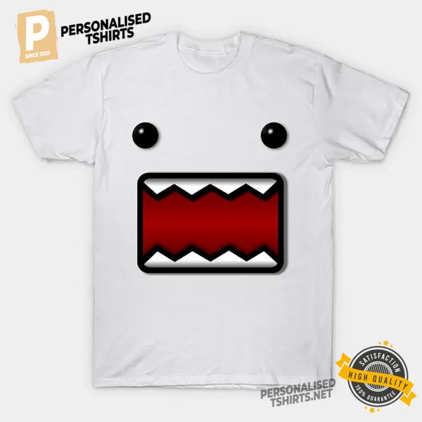 Shaded Domo kun Face Unisex Shirt 3