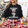 Skibidi Rizzmas Funny Toilet Santa Shirt