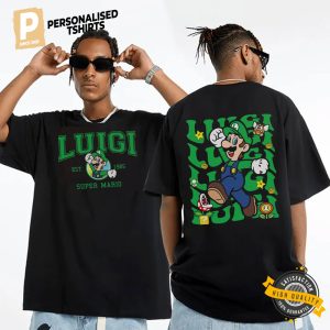 Super Mario Luigi 2 side Shirt 2