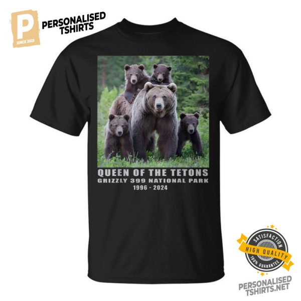 Tetons Grizzly 399 National Park 1996 2024 T Shirt 2