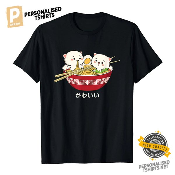 Tokyo Noodle Cats Cute Meme Shirt 3