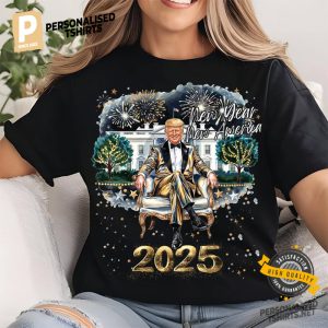 Trump 2025 New Year America T shirt