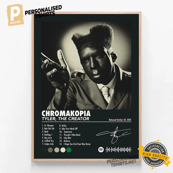 Tyler The Creator Chromakopia Album Poster 1