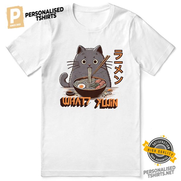 What Yujin Ramen Cat Japanese Anime Shirt 3