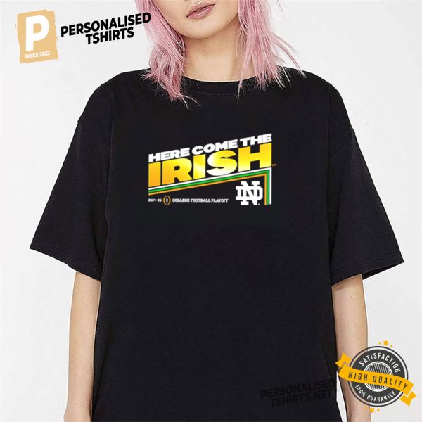 here come the Irish Notre Dame Football shirt