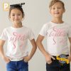 pink bow birthday matching family shirt