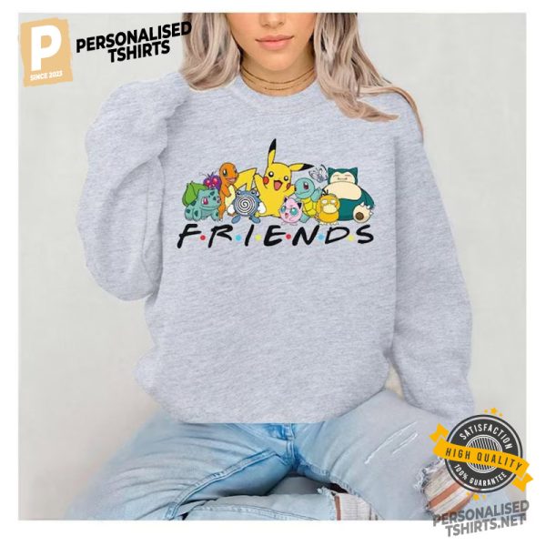 pokemon Pikachu And friends Bulbasaur tee 1