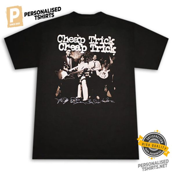 Cheap Trick Band Signatures T shirt 1