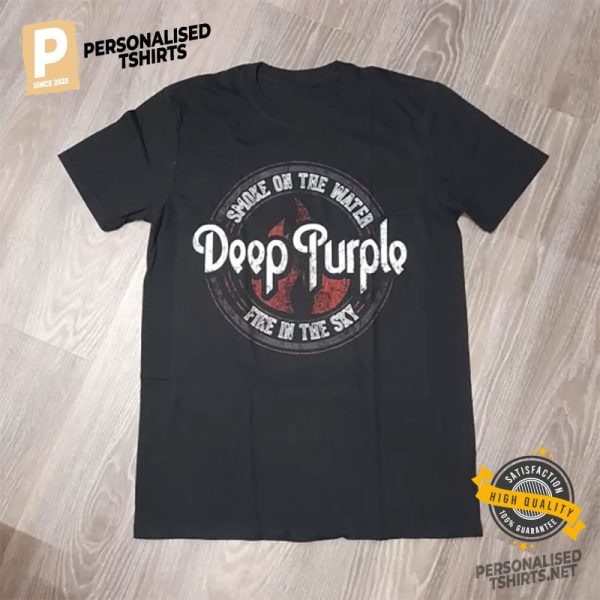 Deep Purple Smoke On The Water Fire In The Sky T shirt 1