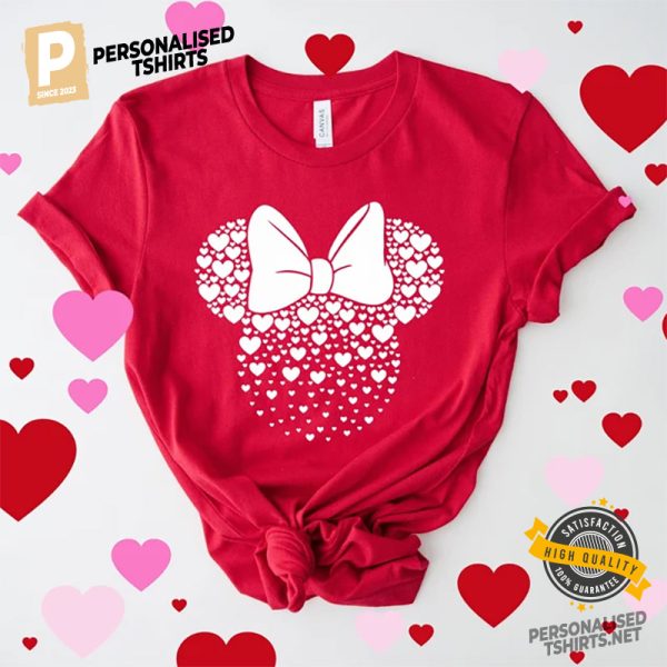 Disney Mickey And Minnie Lovely Valentines Couple Matching Shirt 1