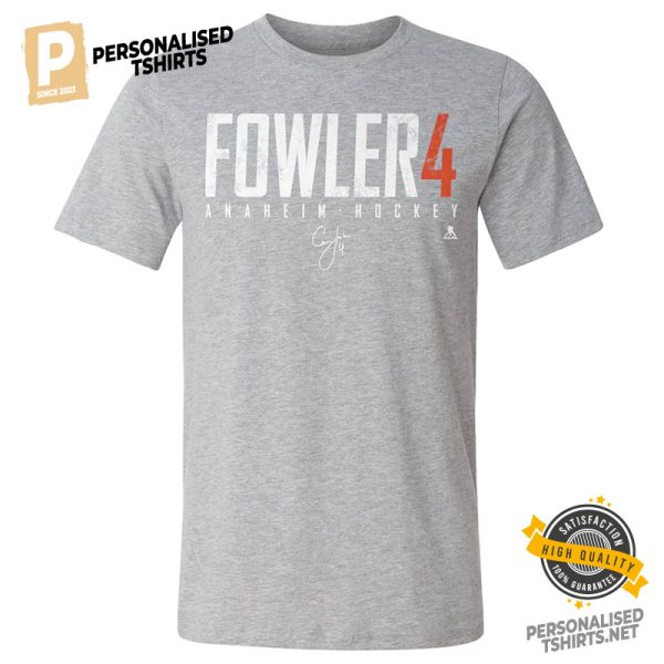 Fowler 4 Anaheim Hockey T shirt 1