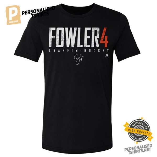 Fowler 4 Anaheim Hockey T shirt 2