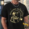 Funny Skeleton RIP Reeding In Peace Shirt