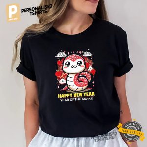 Happy New Year, Year Of The Snake Adorable Holiday T shirt 2