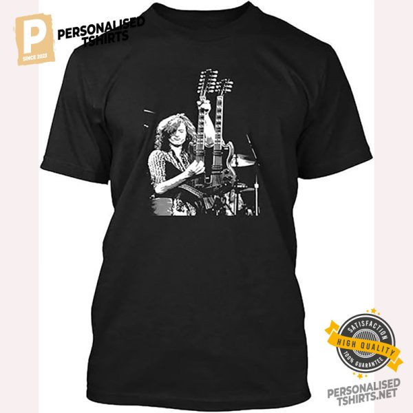 Jimmy Page Playing Guitar Shirt 1