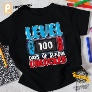 Level 100 Days Of Scholl Unclocked T shirt 1