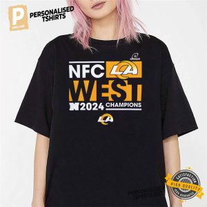 Los Angeles Rams NFC West 2024 Champions T shirt