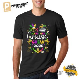 Mardi Gras Cruise Crew 2025 Family Trip Shirt 2