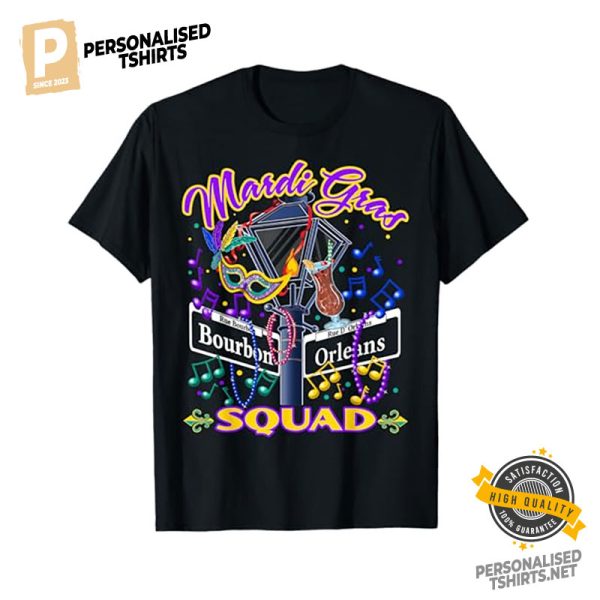 Mardi Gras Squad New Orleans Carnival 2025 Shirt 1