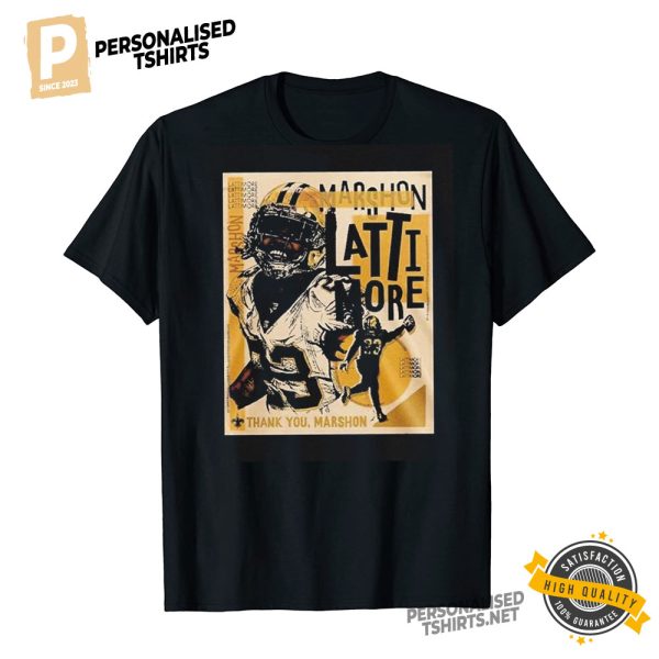 New Orleans Saints Thank You Marshon Lattimore T shirts