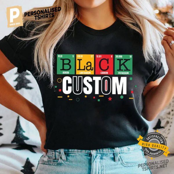 Personalized Proud Black Elements Shirt