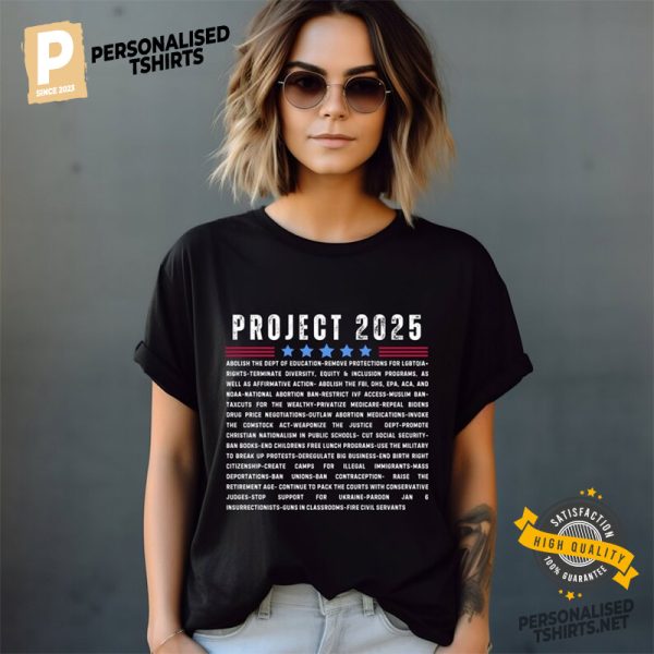 Project 2025 Pro Democracy Comfort Colors Tee 2