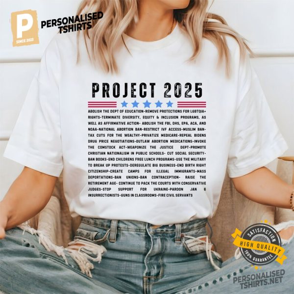 Project 2025 Pro Democracy Comfort Colors Tee 3