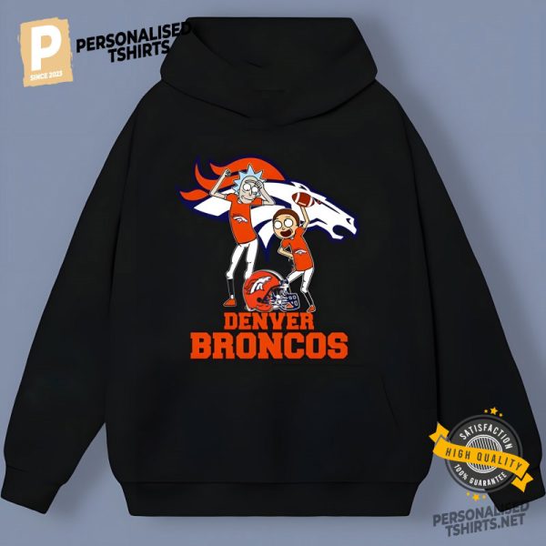 Rick And Morty Players Denver Broncos Team T shirt 1