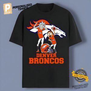 Rick And Morty Players Denver Broncos Team T shirt