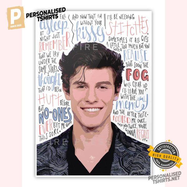 Shawn Mendes Lyrics Poster